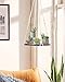 TIMEYARD Macrame Plant Shelf Hangers – Indoor Hanging Planter Decorative Pot Holder, Handmade Boho Chic Home Decor with Wood Beadsthumb 4