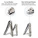 Nail Clippers, Toeeson Professional Toenail Fingernail Clipper Sets, Stainless Toenail Clippers for Women and Men with Black Leather Case