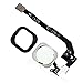 Johncase® Original iPhone 5s Home Button Flex Ribbon Cable with Touch ID Sensor Assembly Original Replacement Parts Home Button for iPhone 5s (White)