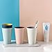 reakfaston Toothbrush Cup Toothbrush Mug 4PCs Home Tooth-Brushing Cup Simple Fashion Plastic Bathroom Cup