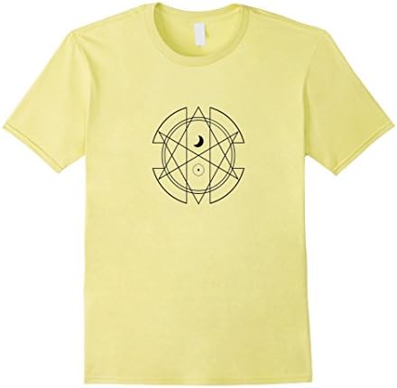 Men's Original Unicursal Hexagram Thelema T-Shirt 2XL Lemon
