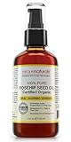 100% Pure Organic Rosehip Oil HUGE 4 OZ VALUE SIZE! Rosehip Seed Oil For Face And Skin Potent Skin And Hair Health Elixir - Best Hydrating Organic Rosehip Seed Oil For Face And Skin