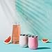 Maars Bev Stainless Steel Stemless Wine Glass Tumbler with Lid, Vacuum Insulated 12 oz Cup | Spill Proof, Travel Friendly, Fun Cocktail Drinkware - Carnation Pink