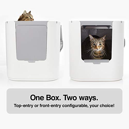 Modkat XL Litter Box, Top Or FrontEntry Configurable, Includes Scoop