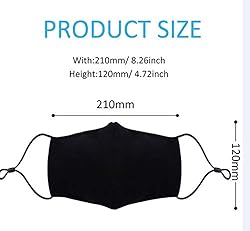4 Pack Reusable Face_Masks with Adjustable Ear