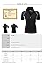 Coolon 2 Tone Collar Short Sleeve Zipper Polo Tee Pink L