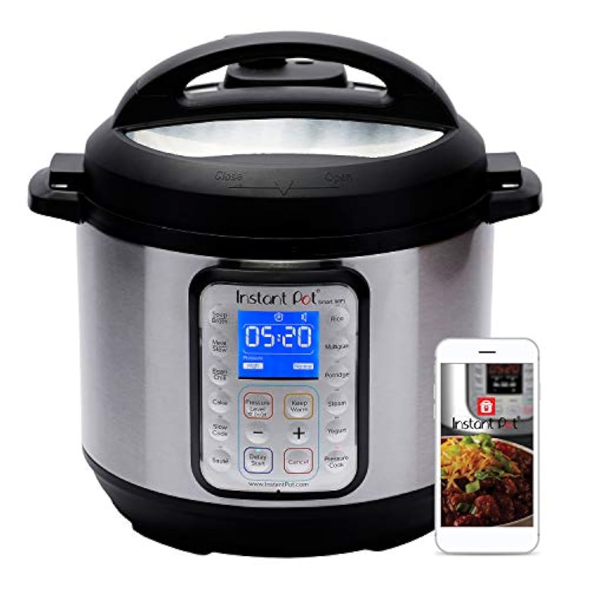 Instant Pot Smart WiFi 6 Quart Multiuse Electric Pressure, Slow, Rice
