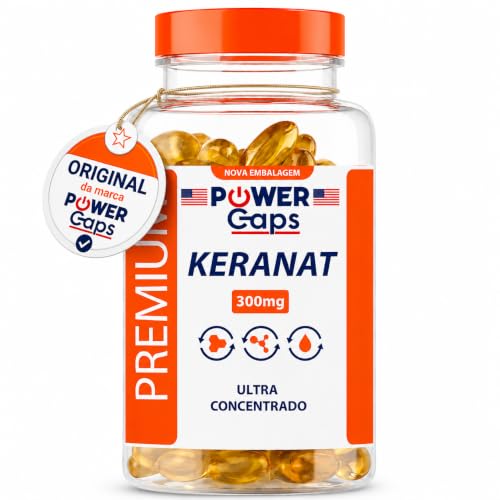 Keranat 300mg Suporte Nutricional para Cabelos, Crescimento Capilar, Combate Queda de Cabelo, Mais volume, Brilho e Força, Suplemento Alimentar em Cápsulas Softgel (90 Cápsulas)