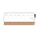 U Brands Magnetic Dry Erase Weekly Calendar Board With Cork Strip, 18