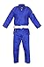 Fuji Single Weave Judo Gi Uniform - Kids & Adults Cotton Training Gi for Judo and Karate, Size 2, Blue
