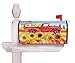 Wamika Autumn Fall Thanksgiving Pumpkin Red Truck Mailbox Cover Magnetic Standard Size, Sunflower American Flag Letter Post Box Cover Wrap Decoration Welcome Home Garden Outdoor 21