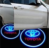 CycleMore 2 Pcs Universal Car Projection LED Projector Door Shadow Light Welcome Light Laser Emblem Logo For Toyota
