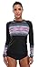 ATTRACO Women's Long Sleeve Rash Guard Shirt Athletic Swim Top Sun Shirt UPF 50+
