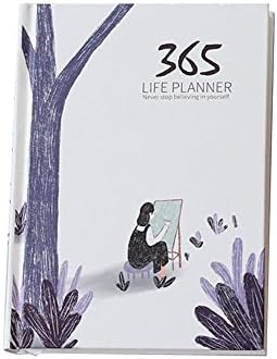 365 Daily Planner Notebook, Youkara Hard Cover Notebook A5, Ruled, 228 Page