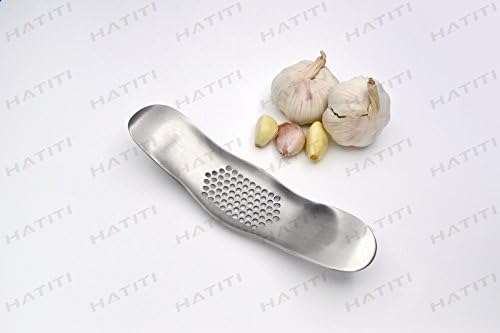 GARLIC PRESS, PROFESSIONAL, BEST STAINLESS STEEL ROCKER GARLIC CRUSHER AND MINCER BY SU HomeProducts