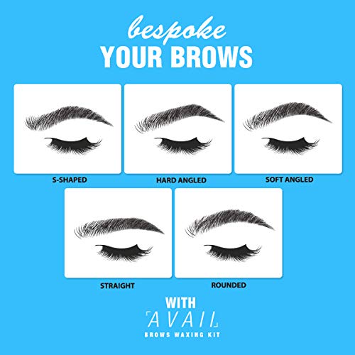Wax Warmer, AVAII Hair Removal Eyebrows Waxing Kit Target For Facial Lip Chin with 18pcs Hard Wax Men Women