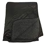 Orion Outpost Trading Company “Elemental Stadium Sherpa Blanket, Waterproof, Windproof, Picnic, Wheelchair, Camping, Concerts, Bag with Shoulder Strap and Carrying Handle, 56″ x 80”
