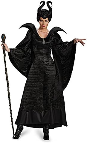 Homelix Women's Maleficent Black Christening Halloween Horns Costumes