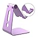 Skomet Aluminum Adjustable Multi-Angle Cell Phone Stand, Holder, Dock - for iPhone, Samsung, and Other Android Smartphone Devices - Clay Purple