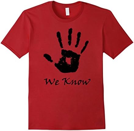 Men's We Know Dark Brotherhood Knows You've been Bad T-Shirt Medium Cranberry