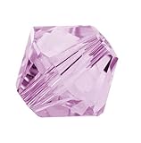 100pcs Genuine Preciosa Bicone Crystal Beads 4mm Light Amethyst Alternatives For Swarovski #5301/5328 #preb441