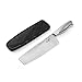 Guy Fieri Signature Stainless Steel Nakiri with Sheath (7-Inch, Black)