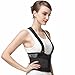Back Brace with Suspenders/Shoulder Straps - Light & Breathable - Lumbar Support Belt for Lower Back Pain - Posture, Work, Gym - Neotech Care Brand - Black Color - Size L