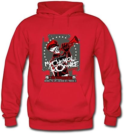 Testerman0512 Rock and Roll Men's My Chemical Romance Skull Hoodies
