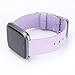 EZCO Compatible with Fitbit Versa Bands, Woven Fabric Breathable Watch Strap Quick Release Replacement Wristband Accessories Compatible Versa Smart Watch Women Man (Light Purple)