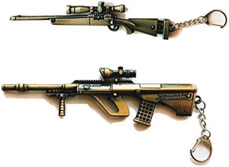 PubG AUG and AWM Combo Keychain Set (Pack of 2 Gun)