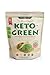 Keto Green Protein Shake - Chocolate Ketogenic Protein Powder Drink, Lactose Free Vegan Protein, Supports Gastrointestinal Health, Aides Natural Body Detoxification - 15 Serving Pack
