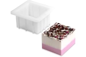 BOOWAN NICOLE 4 inch Silicone Loaf Molds DIY Handmade Soap Making Mould