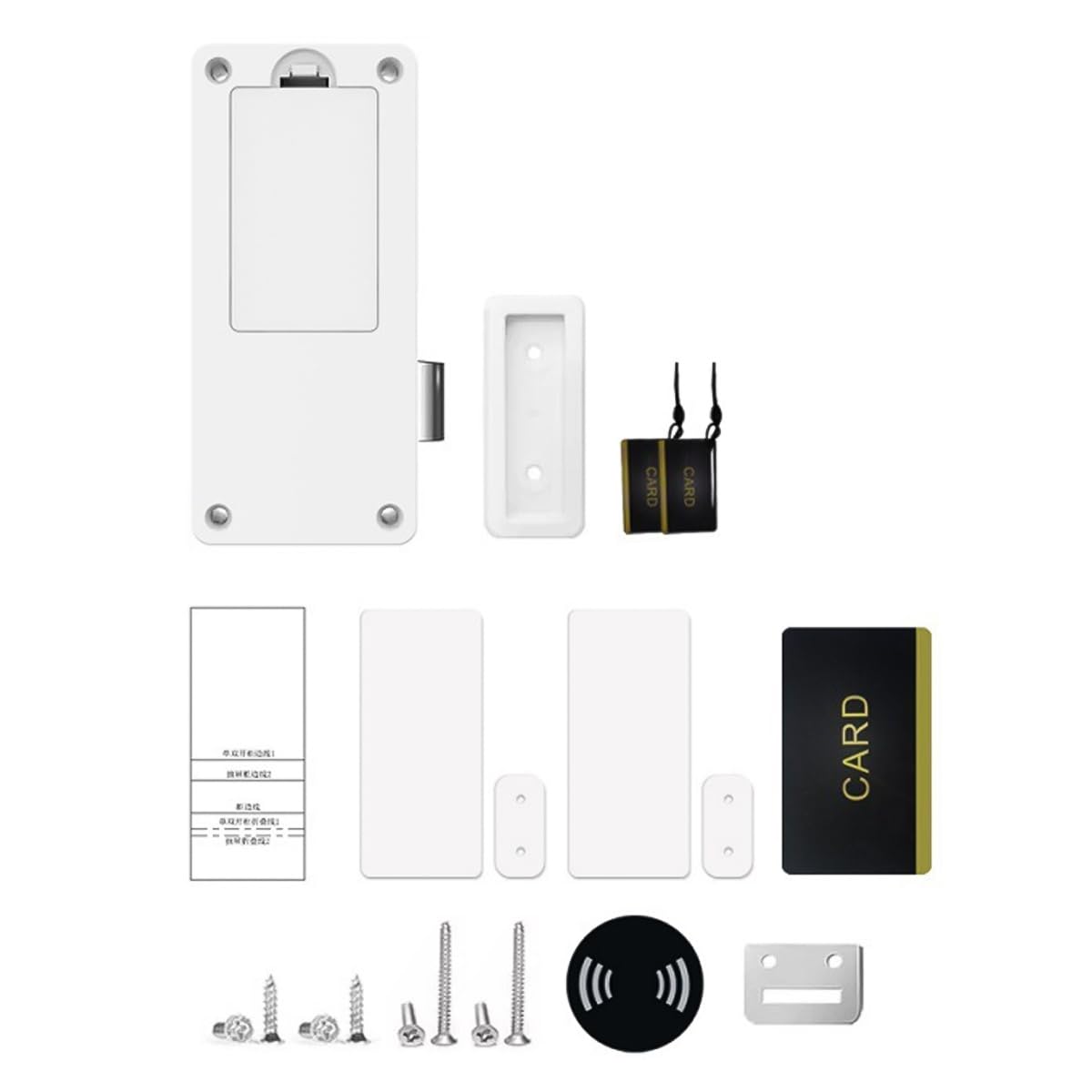 Laroal Smart Drawer Lock Support Single/Double Door Cabinet Electronic Cabinet Lock Support App NFC IC Card for Cupboard Drawer Box Lockers Letter Box