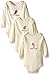 Touched by Nature Unisex Baby Organic Long Sleeved Bodysuit 3 Pack