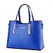 Fashion Road PU Leather Womens Shoulder Bags Top-Handle Handbag Tote Purse Bag Royal Blue