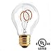 SEALIGHT Vintage Flexible/BENT LED Filament Bulb A19 - 4W LED Light Bulb, Screw E26/E27 Base, EXTRA WARM 2200K, LED Edison Bulb 40W Equivalent, 120V, Dimmable,1 Pack[Energy Class A++]