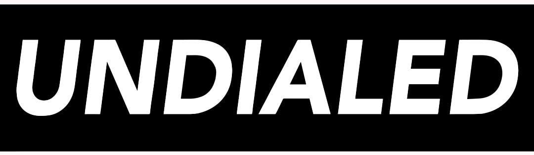 Undialed Boxed Sticker - Black and White