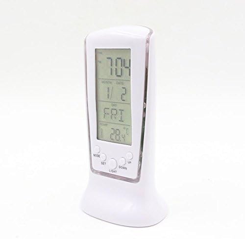 Sdfaw Small alarm clocks ideas mute lazy sleepy students luminous alarm clock alarm for photographic bedside alarm clock digital alarm clock timer,LED/white