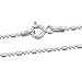 Amberta 925 Sterling Silver 1.2 mm Ball Bead and Bar Chain Necklace 16