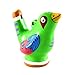 Beautiful Chirping Ceramic Ocarina Whistle Bird - Clay Fired and Hand-Painted in Peru (1 Green Bird)