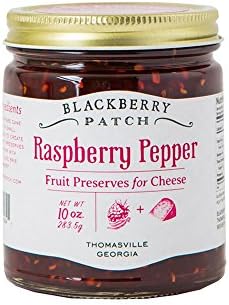 Blackberry Patch All Natural Fruit Preserves Spread for Cheese 10 oz Jar (Raspberry Pepper)
