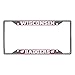 FANMATS 14934 Wisconsin Badgers Chrome Metal License Plate Frame, Team Colors, 6.25in x 12.25in