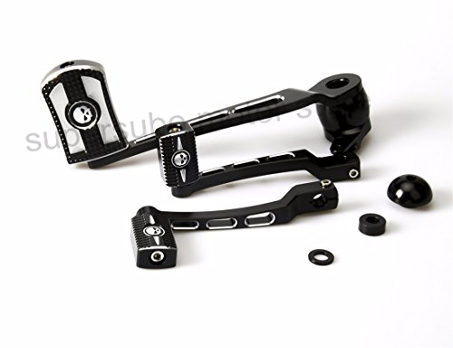 Black skull head Brake Arm Kit Shift Lever W/Shifter Pegs For Harley Touring FLT/FLHX/FLHT/FLHR/FLTR/FLHTCUTG 2014-2019 - Thumbnail 2