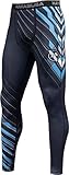 Hayabusa Special Edition Compression Pants, Blue (Medium)