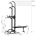 Reliancer Power Tower Dip Station High Capacity 800lbs w/Weight Sit Up Bench Adjustable Height Heavy Duty Steel Multi-Function Fitness Pull Up Chin Up Tower Equipment for Home Office Gym Dip Standsthumb 2