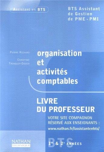 Organisation et activités comptables