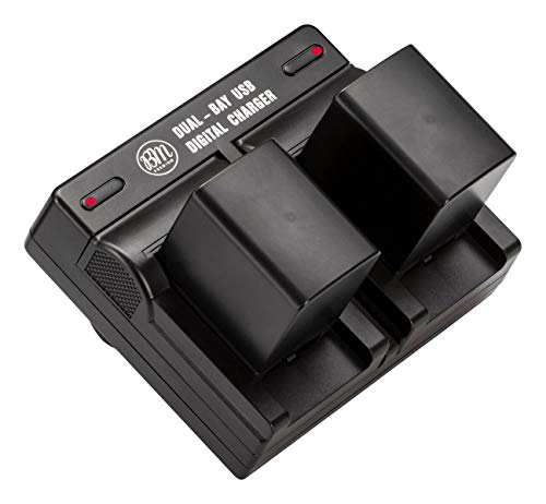 BM Premium 2 BP-820 Batteries and Dual Battery Charger for Canon VIXIA GX10, HFG20, HF G21, HFG30, HFG40, HFM30, HFM31, HFM32, HFM300, HFM301, HFM41, HFM400, XA10, XA11, XA15, XA20, XA25, XF400, XF405