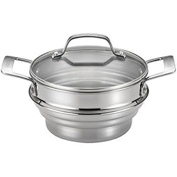 Circulon 70135 Accessories Stainless Steel Pasta/Steamer Insert with Lid, 20 CM, Silver