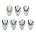 Bocar Multi Layer 5 Strand Statement Collar Beaded Necklace for Women Gift (NK-10376-black)