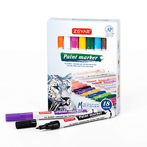 ZEYAR OilBased Paint Markers, Expert of Rock Painting, Extra Fine
